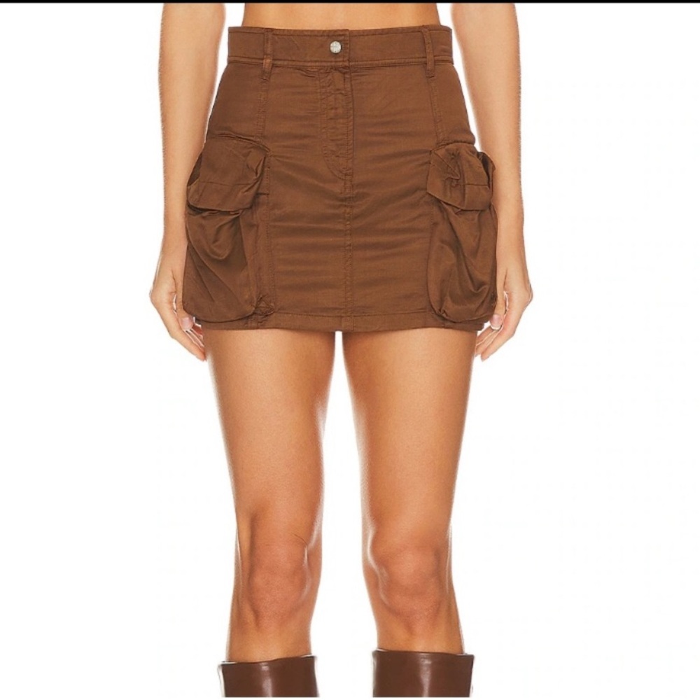 Diesel Brown Cargo Mini Skirt
